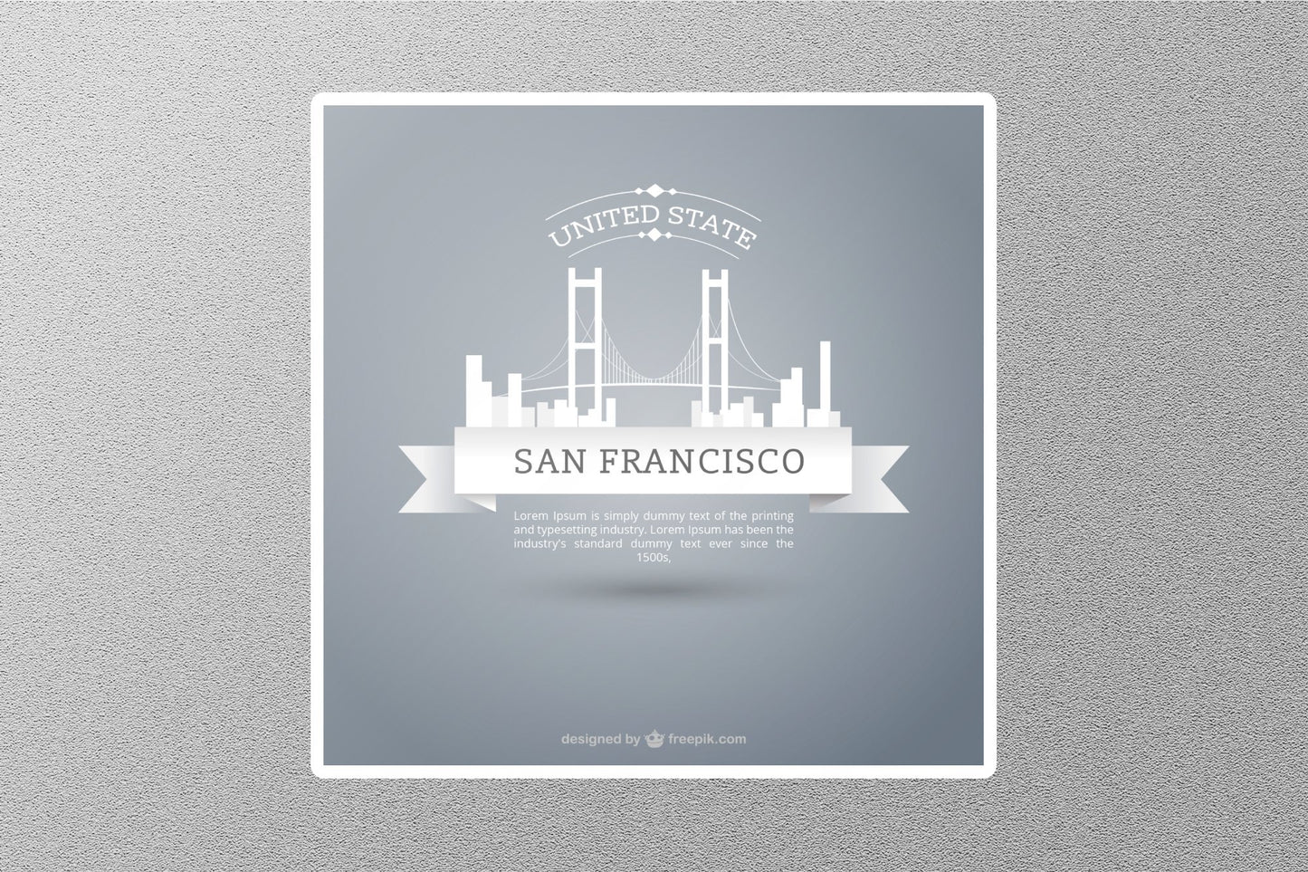 Wholesale San Francisco United State Travel Sticker
