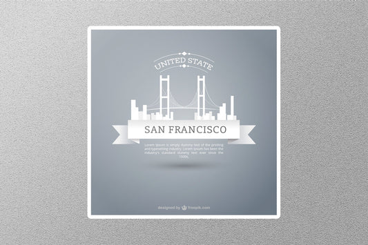 Wholesale San Francisco United State Travel Sticker