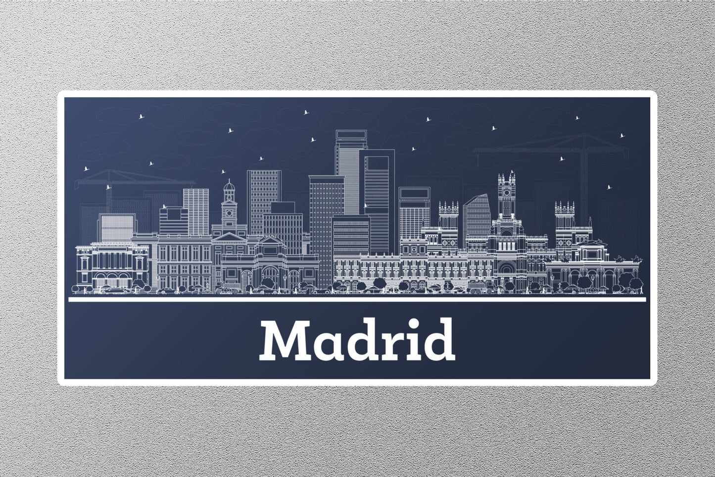 Wholesale Madrid Night View Travel Sticker