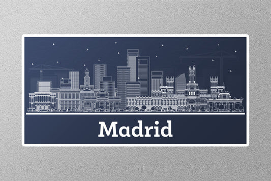 Wholesale Madrid Night View Travel Sticker