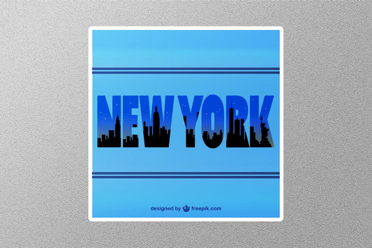 New York City 2 Travel Sticker