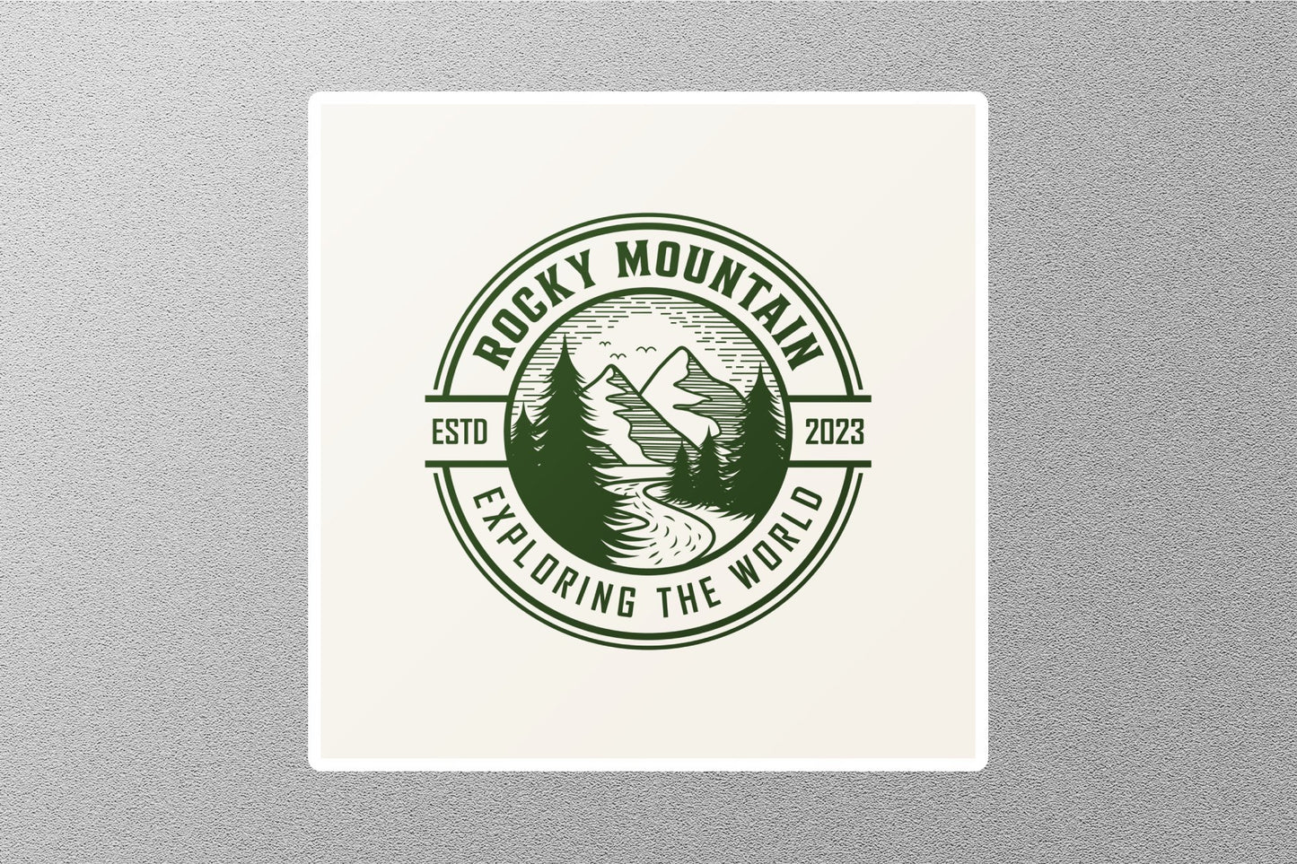 Wholesale Rocky Mountain Explore The World Travel Sticker