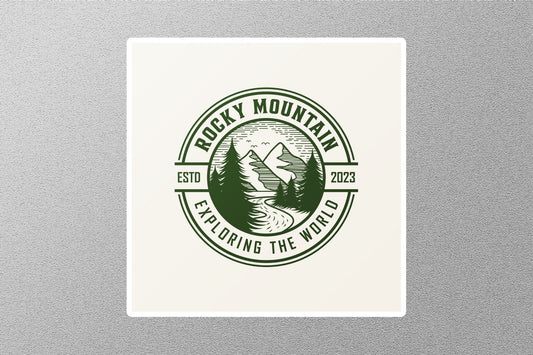Wholesale Rocky Mountain Explore The World Travel Sticker