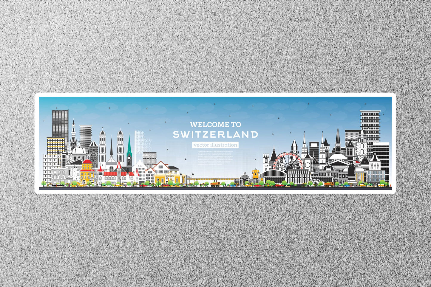 Wholesale Welcome to Switzerland Travel Sticker