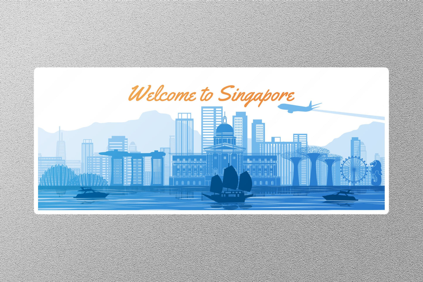 Wholesale Welcome to Singapore Travel Sticker