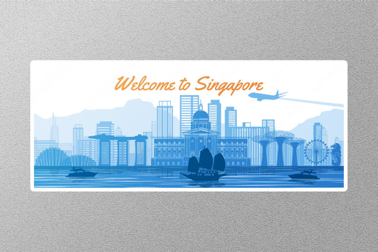 Wholesale Welcome to Singapore Travel Sticker
