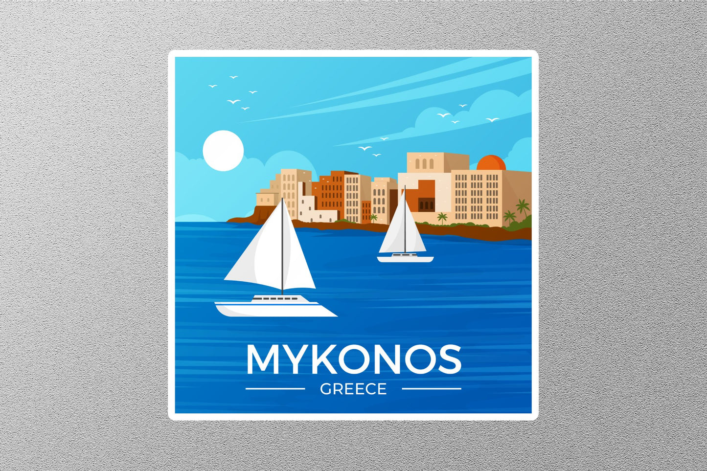 Wholesale Mykonos Greece Travel Sticker