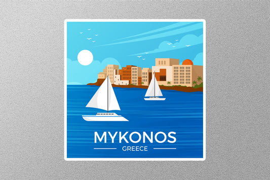 Wholesale Mykonos Greece Travel Sticker