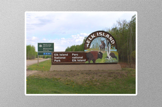 Wholesale Elk Island 3 Travel Sticker
