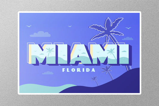 Wholesale Miami Florida Travel Sticker