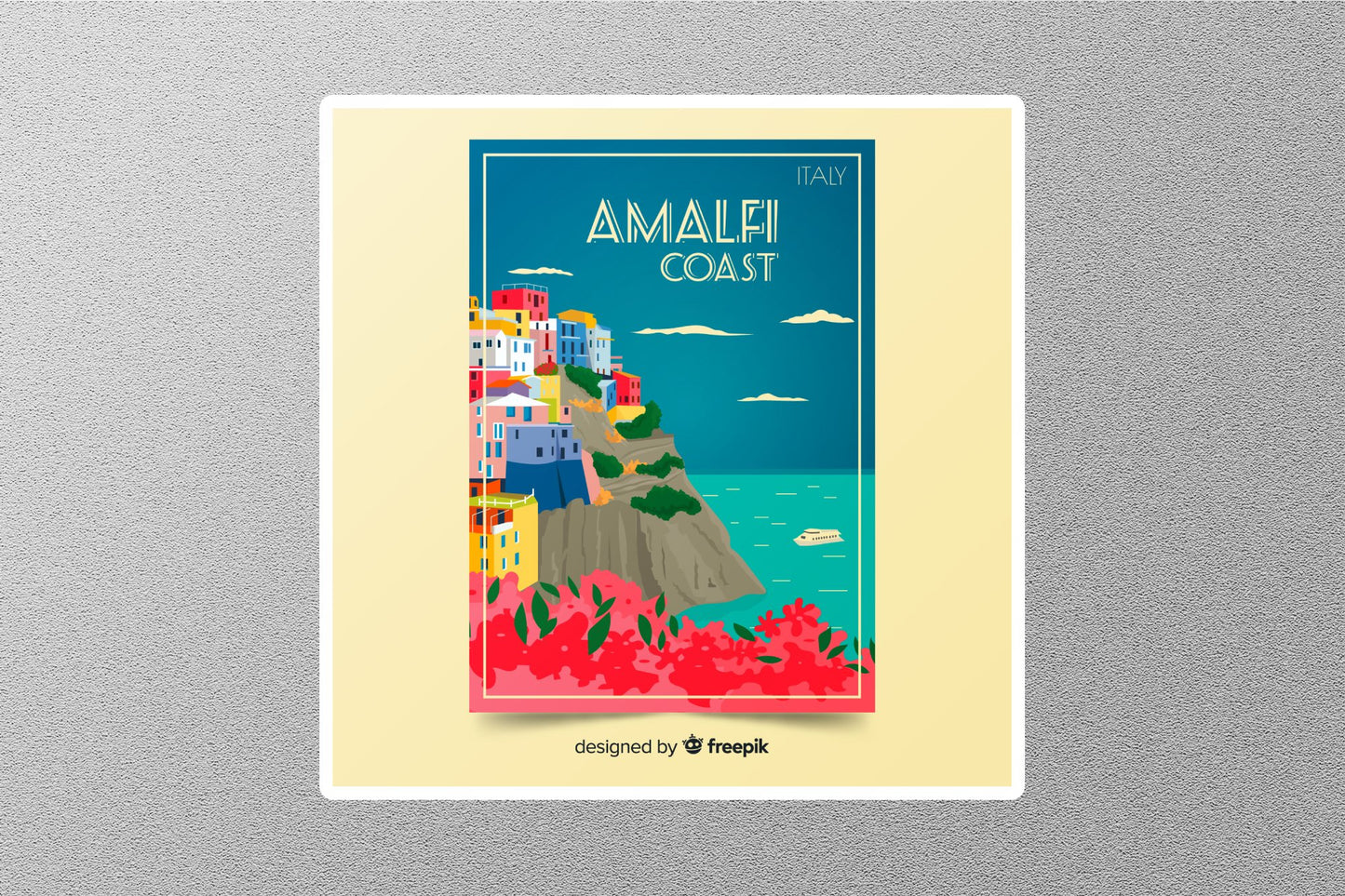 Wholesale Amalfi Coast Travel Sticker