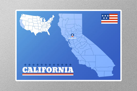 California Travel Sticker