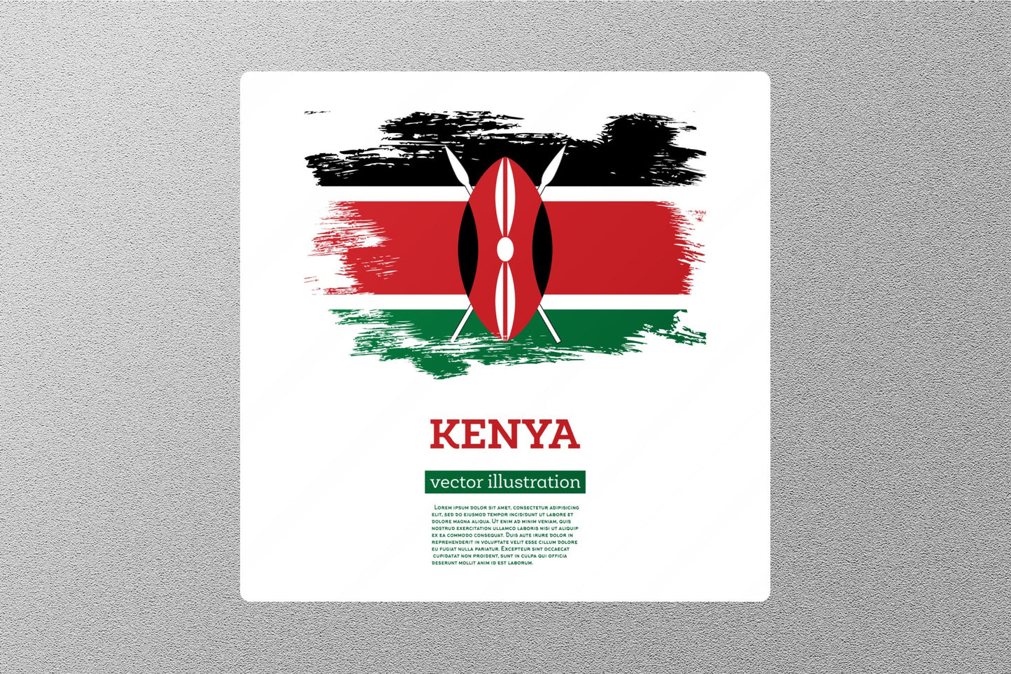 Wholesale Kenya 5 Travel Sticker