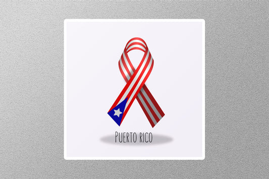 Wholesale Puerto Rica Ribbon Travel Sticker