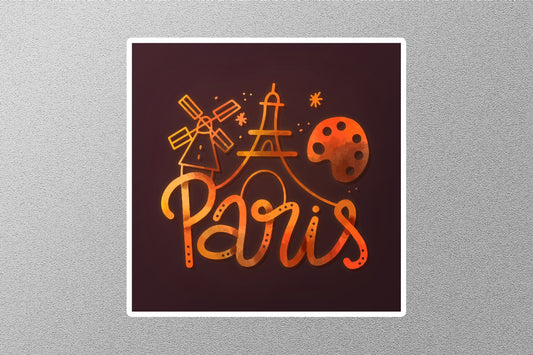Wholesale Paris Travel Sticker