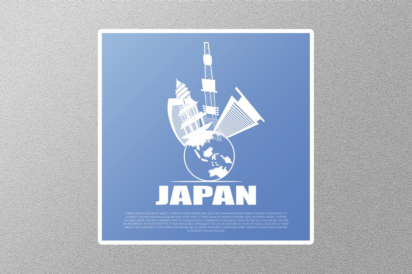 Wholesale Japan 6 Travel Sticker