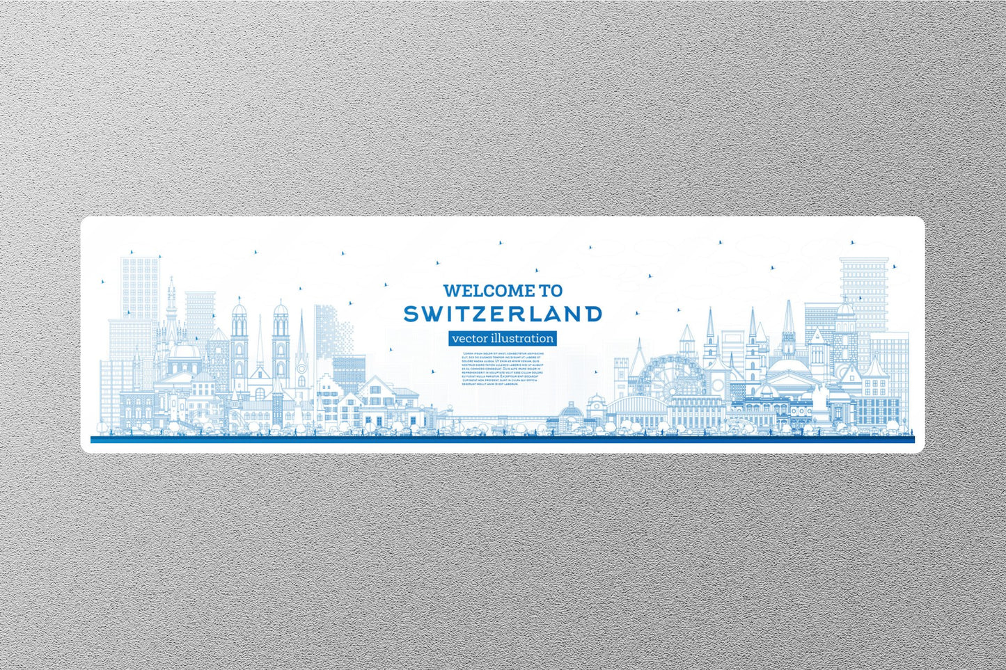Wholesale Welcome To Switzerland 2 Travel Sticker