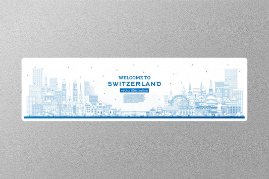 Wholesale Welcome To Switzerland 2 Travel Sticker