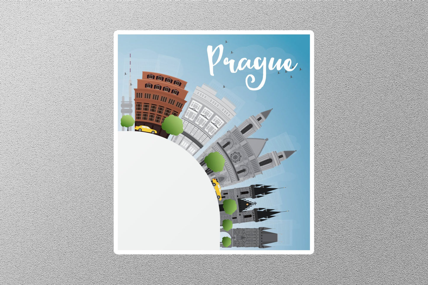 Wholesale Prague 3 Travel Sticker