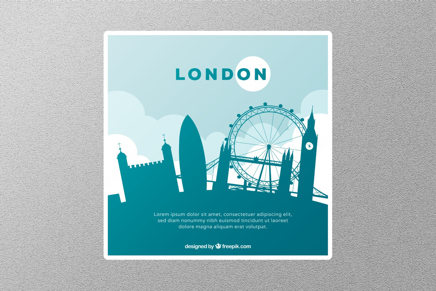 Wholesale London 4 Travel Sticker