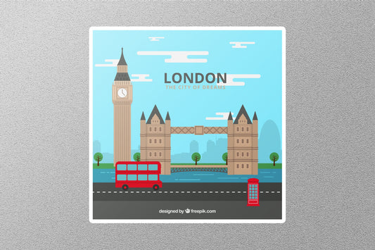 Wholesale London the City Of Dream Travel Sticker