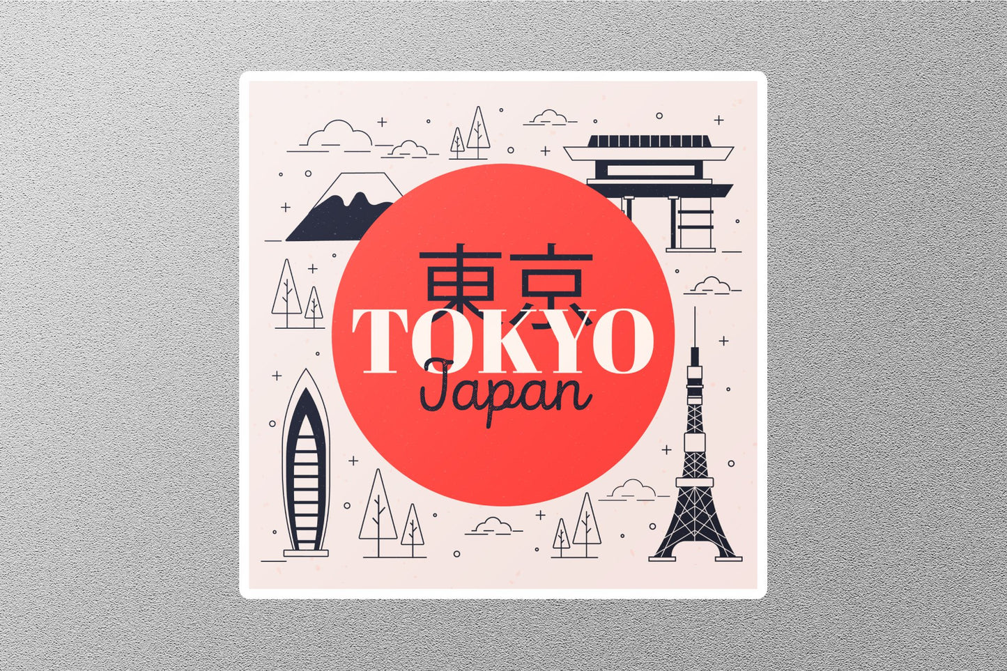 Wholesale Tokyo Japan 4 Travel Sticker