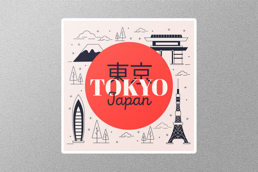 Wholesale Tokyo Japan 4 Travel Sticker