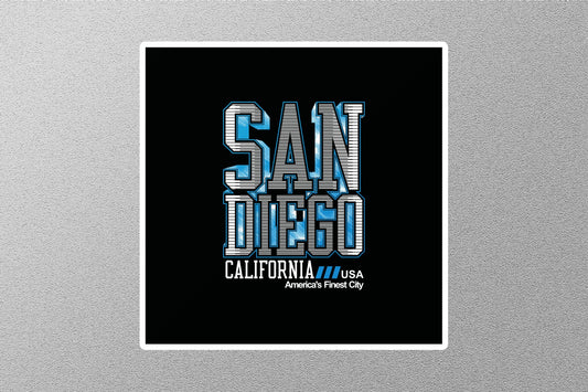 San Diego California 2 Travel Sticker