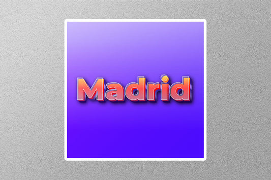 Wholesale Madrid 4 Travel Sticker