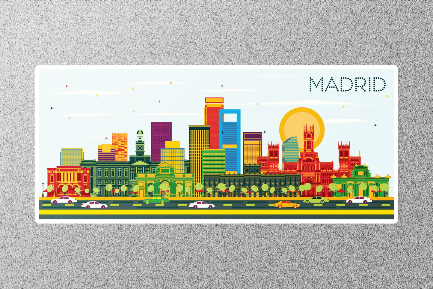 Wholesale Madrid City Travel Sticker
