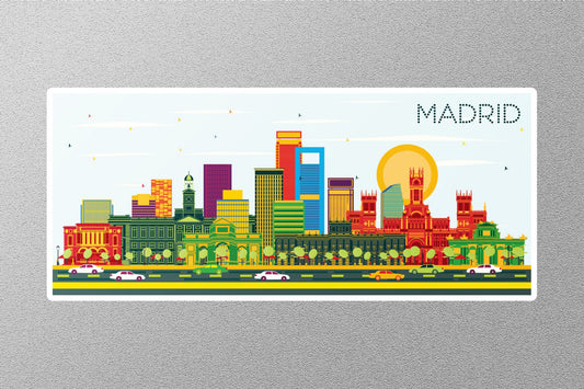 Wholesale Madrid City Travel Sticker