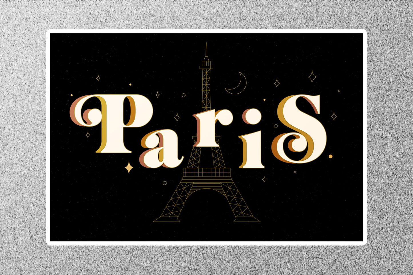 Wholesale Paris Night View Travel Sticker