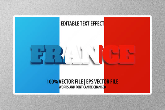 France Flag Travel Sticker
