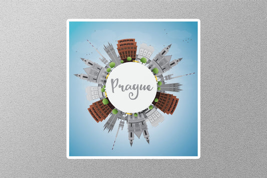 Wholesale Prague 5 Travel Sticker