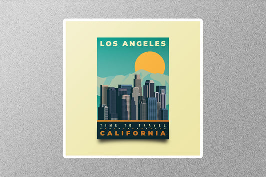 Los Angeles California Travel Sticker