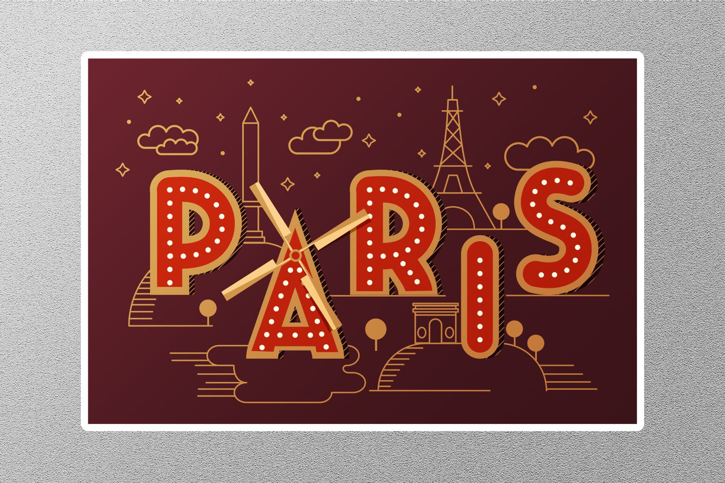 Wholesale Paris City Travel Sticker