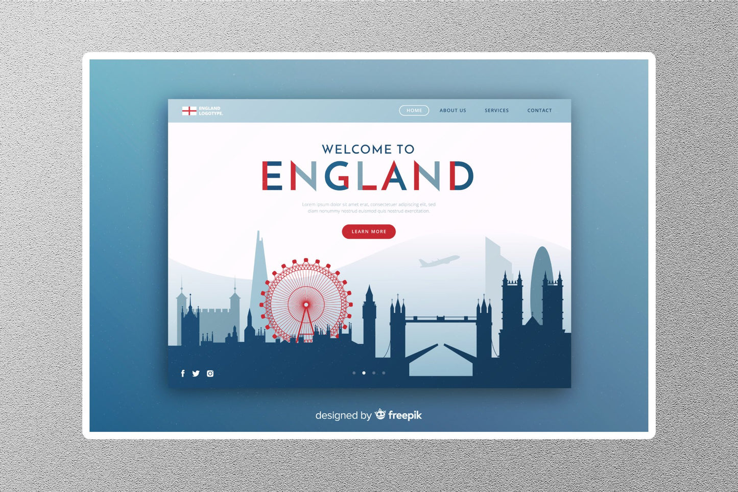 Wholesale Welcome to England 4 Travel Sticker