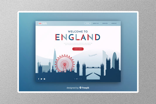 Wholesale Welcome to England 4 Travel Sticker
