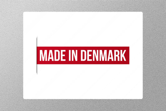 Wholesale Made in Denmark Travel Sticker