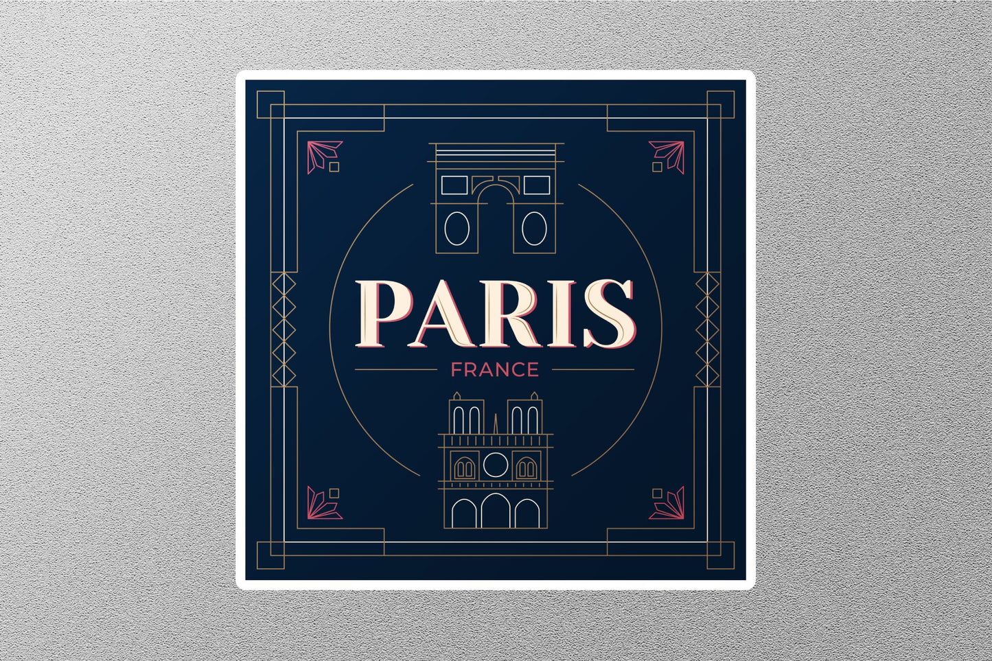 Wholesale Paris France 2 Travel Sticker