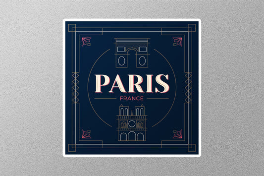 Wholesale Paris France 2 Travel Sticker
