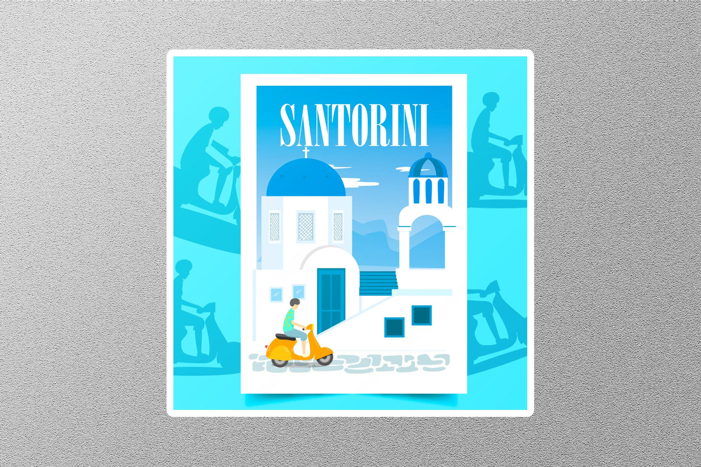 Wholesale Santorini 2 Travel Sticker