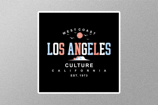 West Coast Los Angeles Travel Sticker