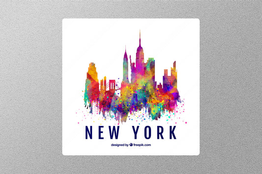 Color Full New York Travel Sticker