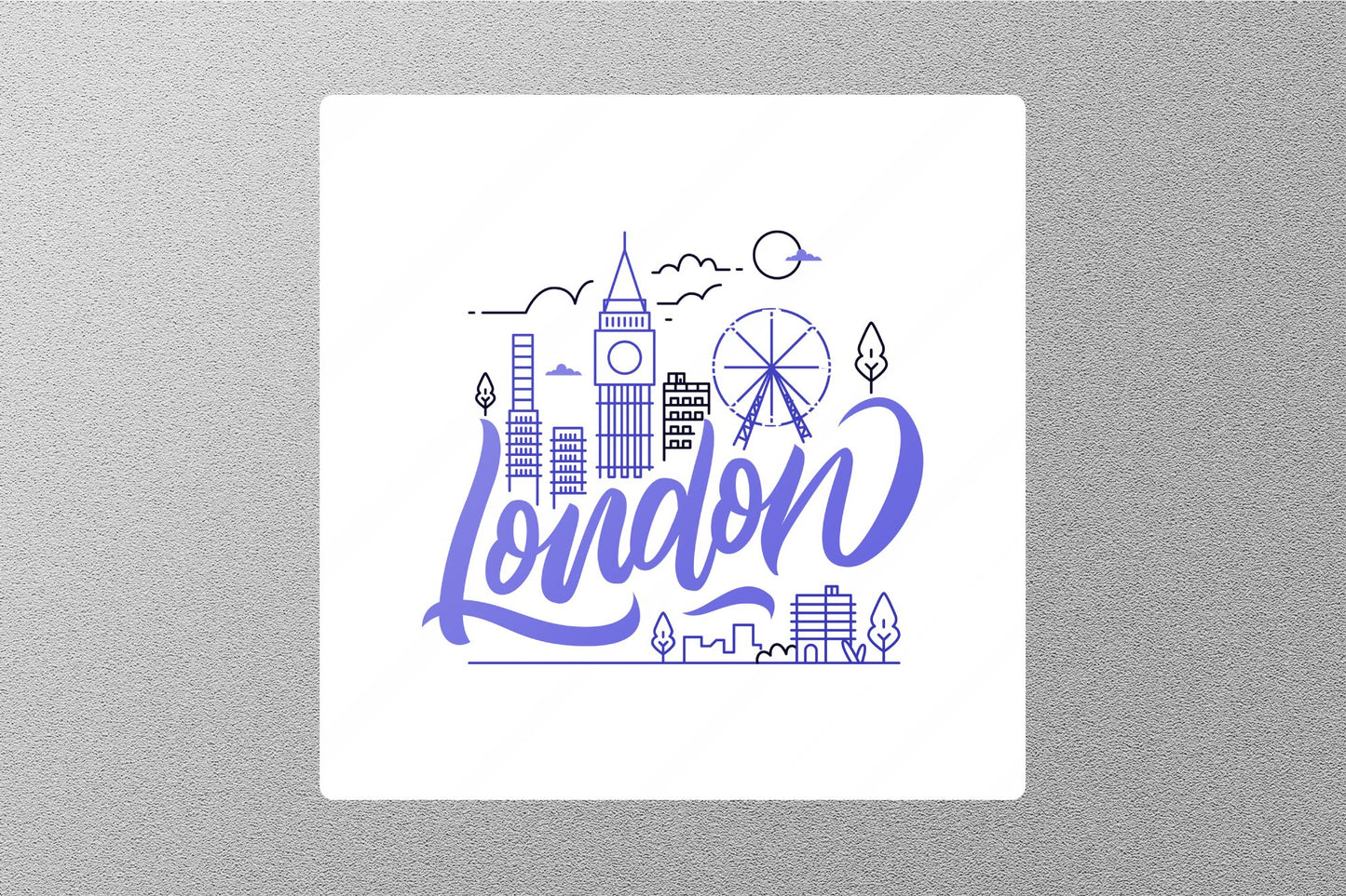 Wholesale London 6 Travel Sticker