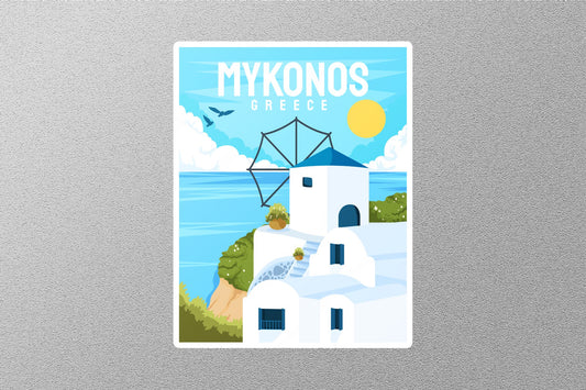 Wholesale Mykonos Greece 3 Travel Sticker