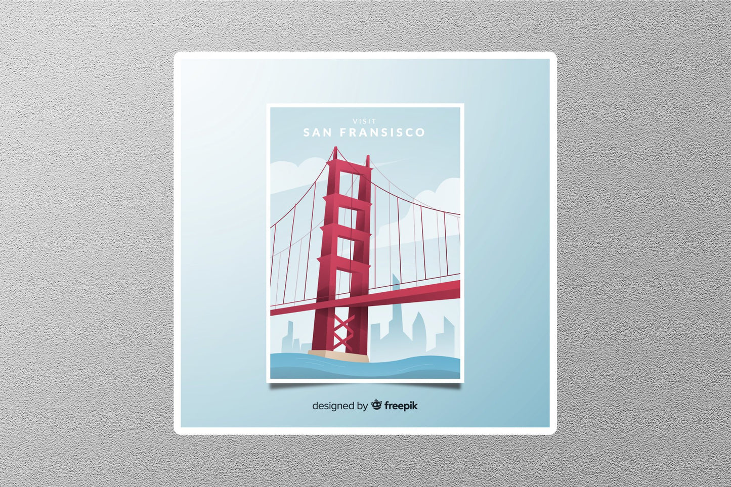 Wholesale Visit San Francisco Travel Sticker
