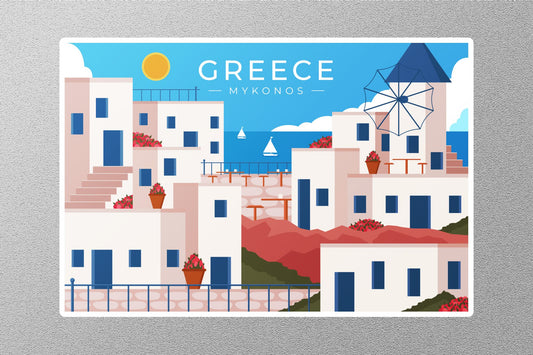 Wholesale Greece Mykonos 2 Travel Sticker
