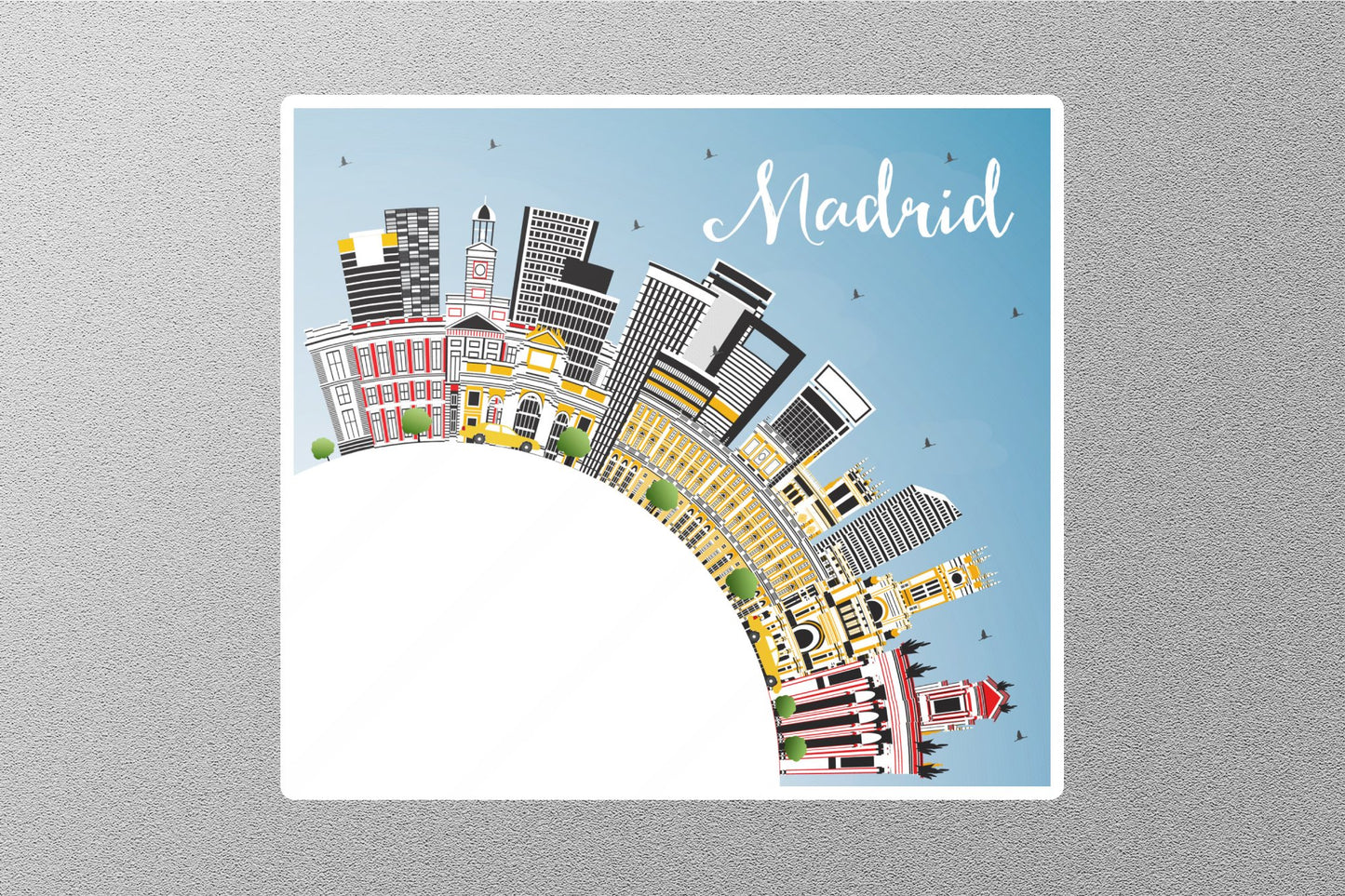 Wholesale Madrid City 3 Travel Sticker
