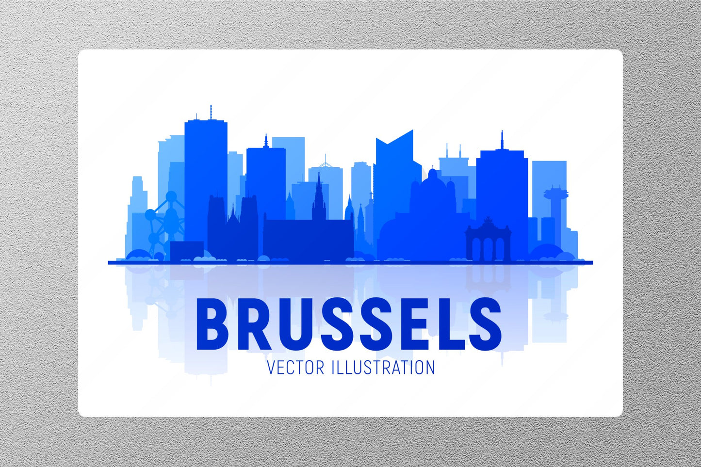 Wholesale Brussels Vector Travel Sticker
